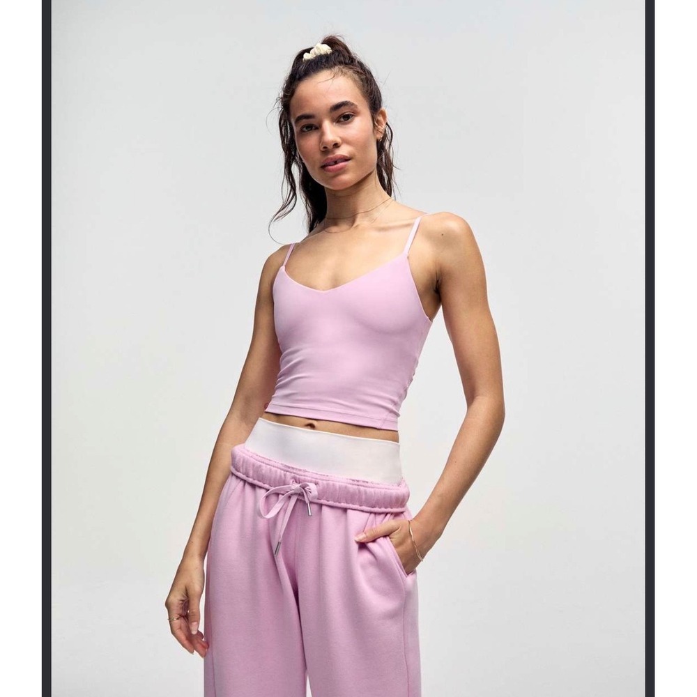 Lululemon Align Cropped Cami Tank Top Pink Coquette Cottagecore Hiking 2